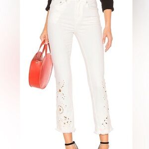 Free People We the Free Embroidered Jeans, 25